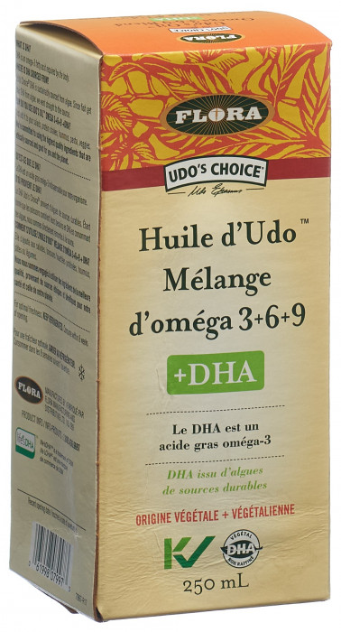 UDOS CHOICE Omega 3 DHA Öl Flasche 250ml