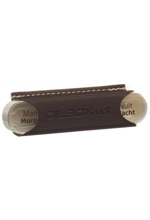Pilbox Unit Distributeur de médicaments 1 jour avec étui allemand/français Pilbox Unit Distributeur de médicaments 1 jour avec étui allemand/français