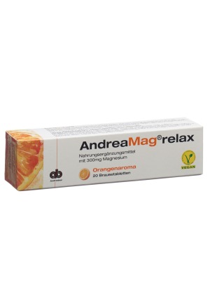 ANDREAMAG relax comprimés effervescents arôme orange 20 pièces ANDREAMAG relax comprimés effervescents arôme orange 20 pièces