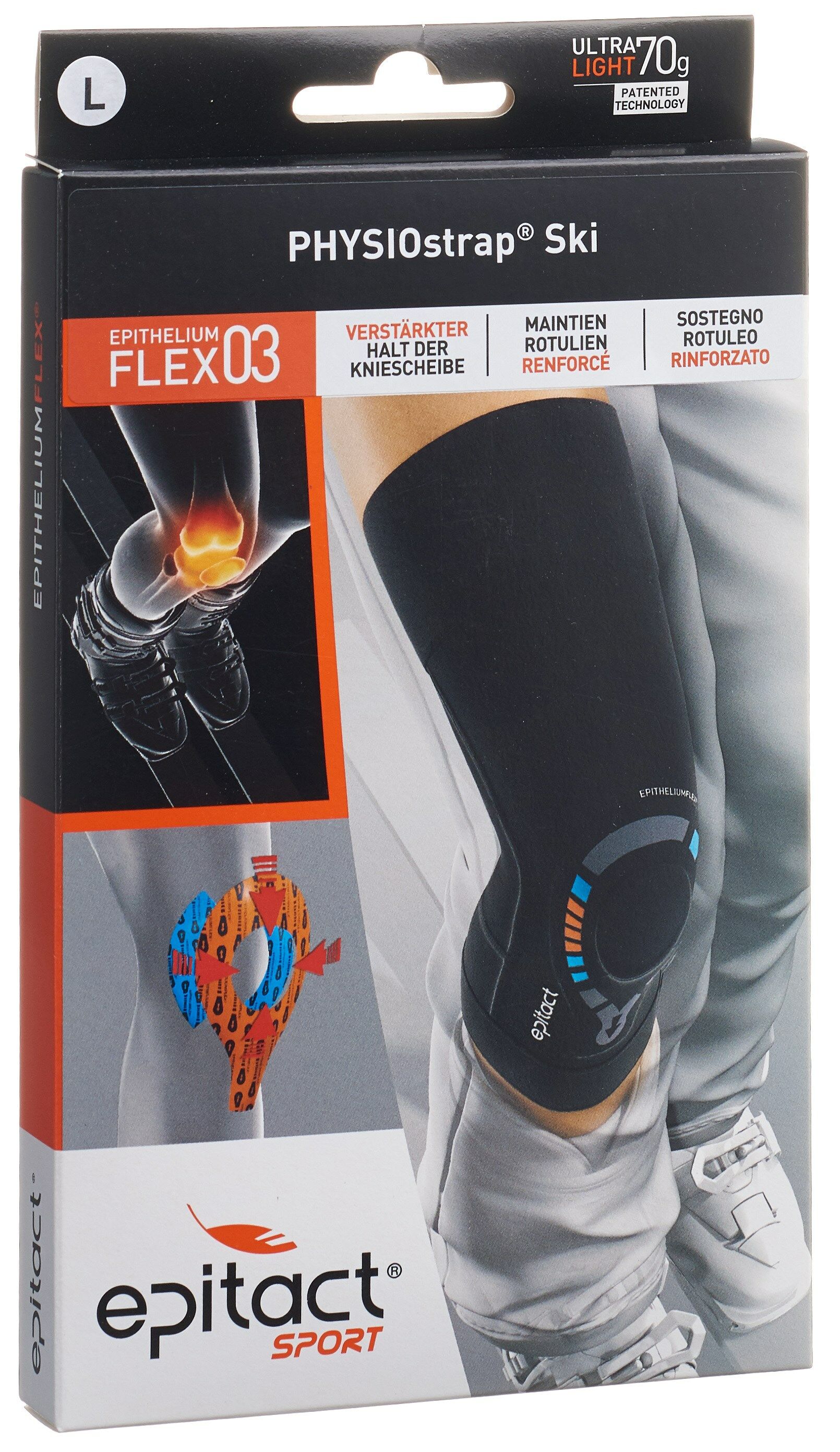 EPITACT® Sport Physiostrap genouillère SKI S 35-38cm