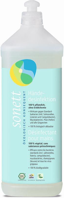 Recharge de désinfectant pour les mains Sonett 1 lt Recharge de désinfectant pour les mains Sonett 1 lt