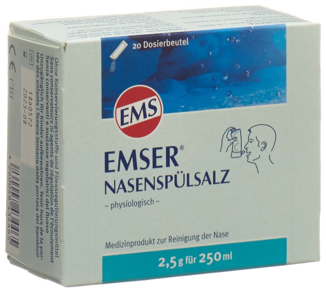 Emser sel de rinçage nasal 20 sachets 2.5 g Emser sel de rinçage nasal 20 sachets 2.5 g