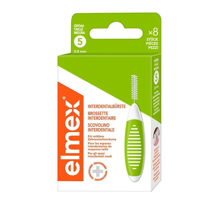 ELMEX brosses interdentaires 0.8mm vert 8 pièces