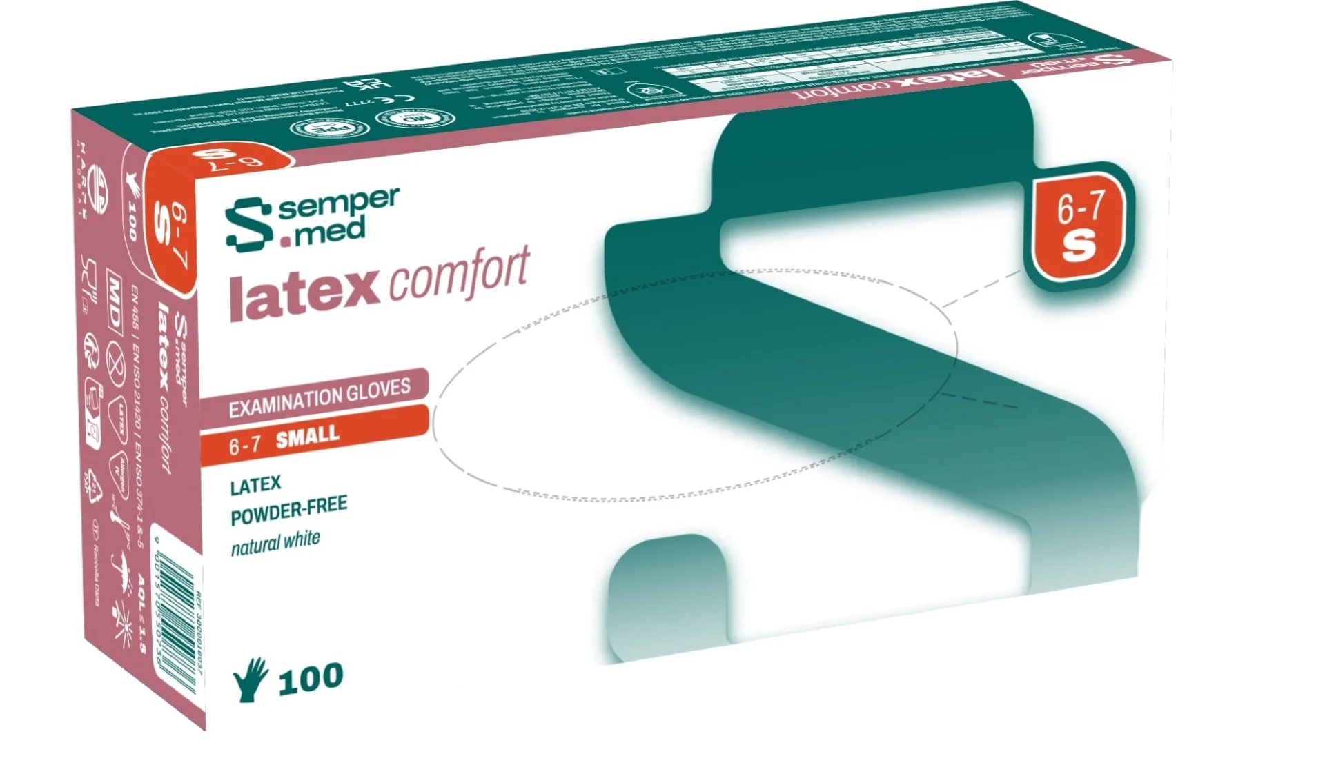 SEMPERMED Latex Comfort S 100 pièces
