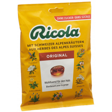 Ricola Original Bonbons sans sucre avec stévia Btl 125g