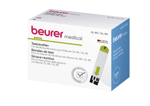 beurer Bandelettes de test GL48 GL49 2x25 pièces
