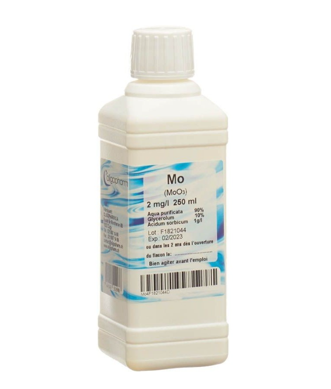 OLIGOPHARM Molybdène Soluble 2 mg/l 250ml