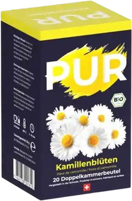PUR infusion de fleurs de camomille Btl 20 pièces PUR infusion de fleurs de camomille Btl 20 pièces