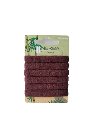 Herba Ecofriendly attache-cheveux Ø5cm brun 6 pièces