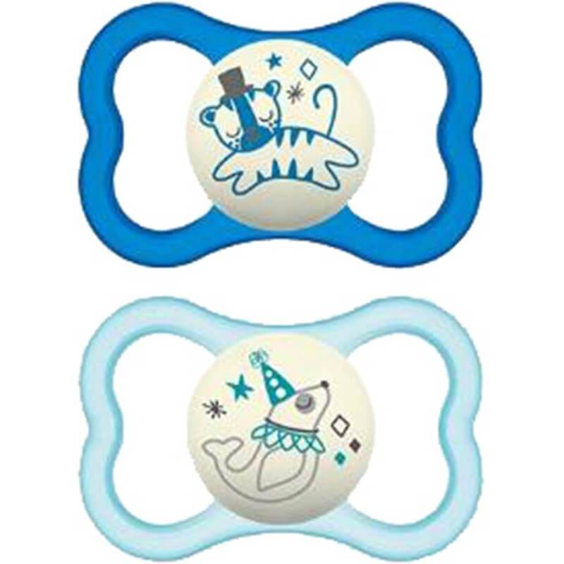 Sucette MAM Air Night silicone 6-16 mois 2 pièces