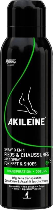 AKILEINE Vert Spray pour pieds et chaussures 3en1 Nettoyer 150ml AKILEINE Vert Spray pour pieds et chaussures 3en1 Nettoyer 150ml