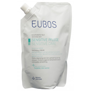 Eubos Sensitive douche + crème recharge 400ml