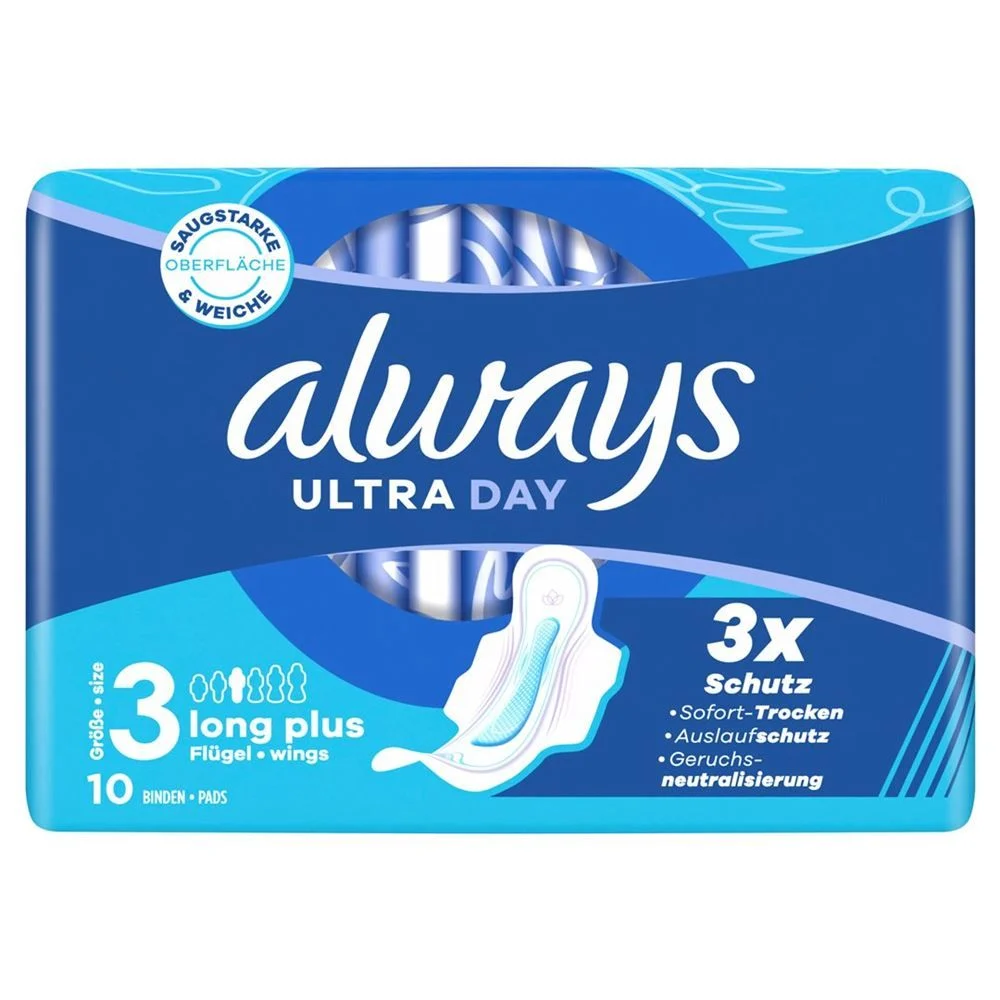 Always Ultra Binde Long Plus Flüg (n) 10 pièces