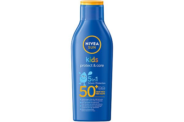 Nivea Kids Protect & Play Lotion solaire SPF50+ 200ml Nivea Kids Protect & Play Lotion solaire SPF50+ 200ml