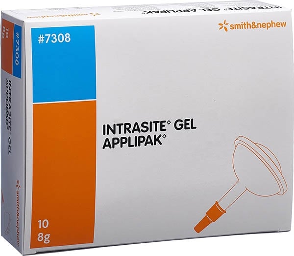 INTRASITE Hydro Gel pour les plaies Distributeur d'applicateurs 10 x 8 g