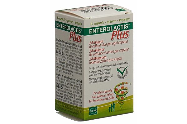 Enterolactis Plus gélules 15 pièces