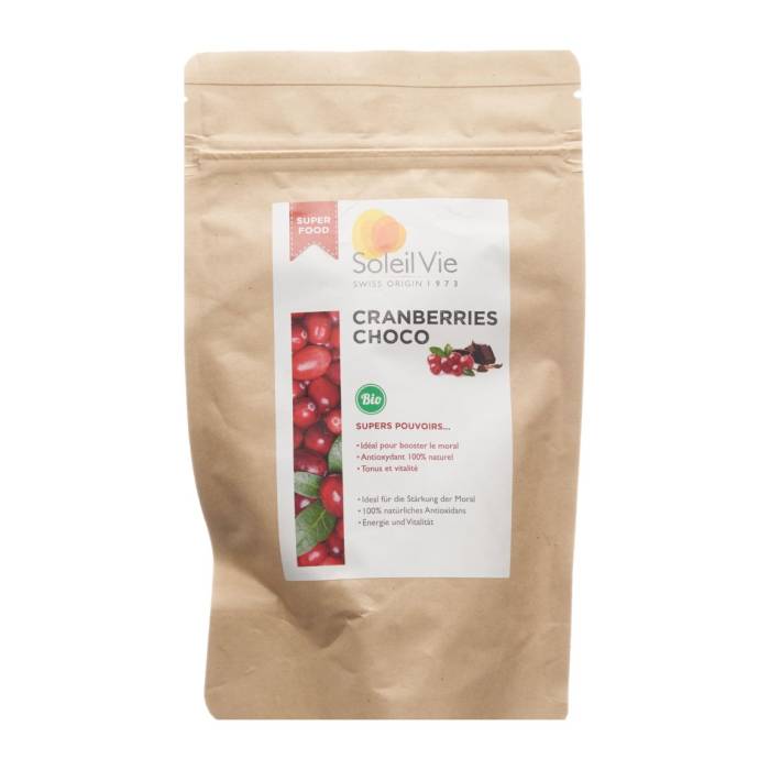 Soleil Vie Cranberries Choco Bio 110g