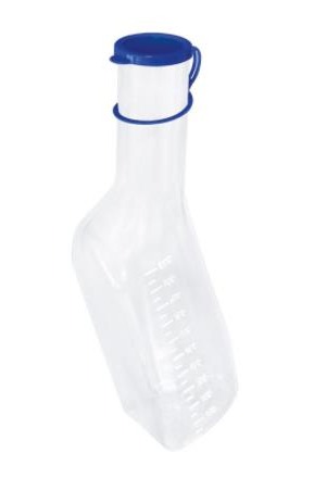 Gribi Urinal 1l hommes Polypropylène avec couvercle gradué Btl