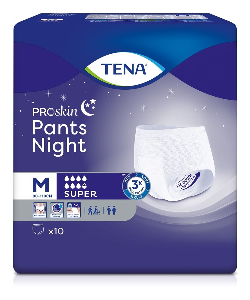 TENA Pants Night Super M 10 pièces