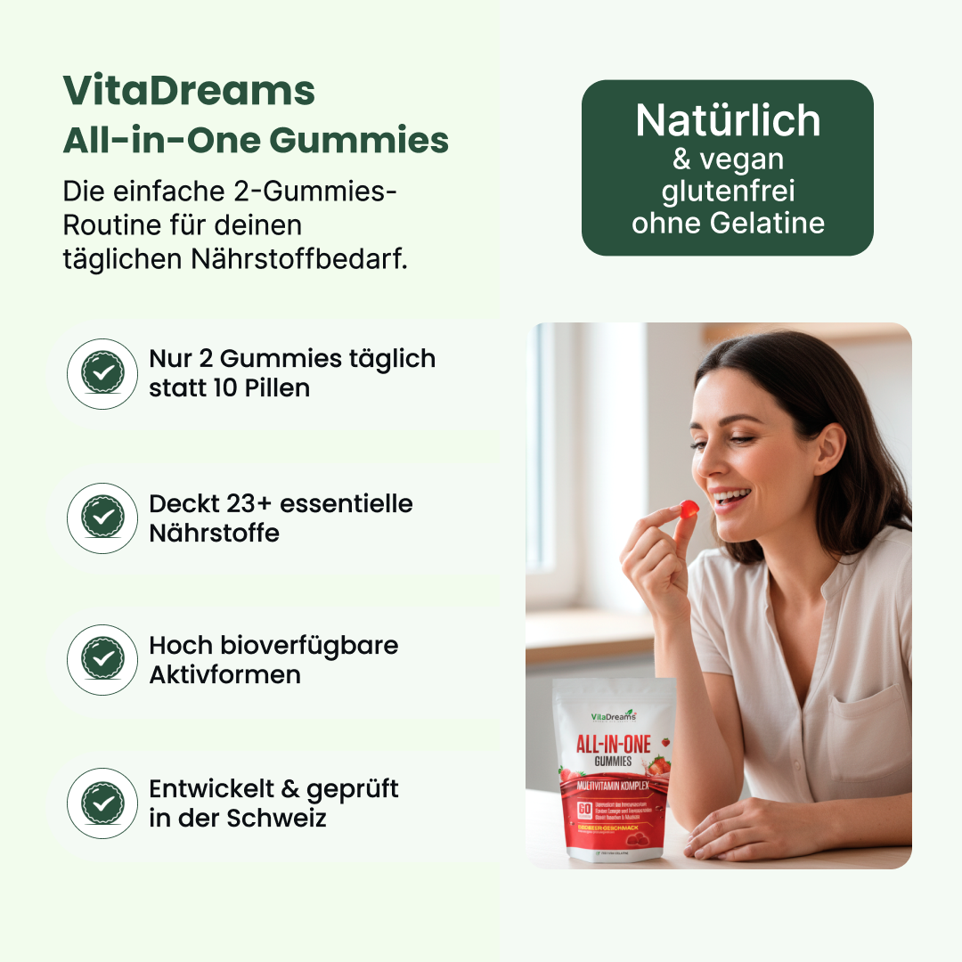 VitaDreams - Gommes tout-en-un 60 pièces