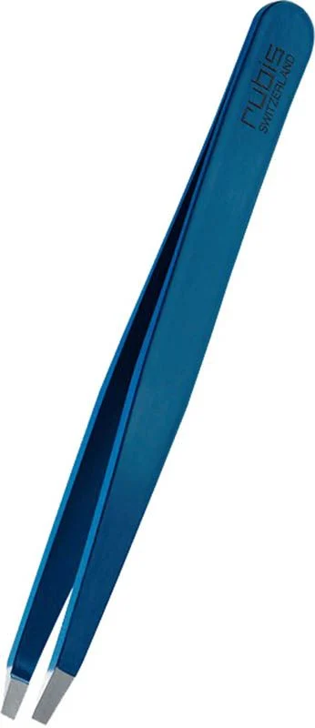 Pincette Rubis droite bleue Inox