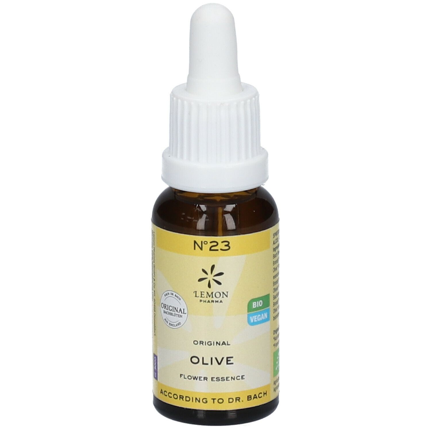 LEMON PHARMA Dr. Bach 23 Olive Arbre à huile 20ml LEMON PHARMA Dr. Bach 23 Olive Arbre à huile 20ml