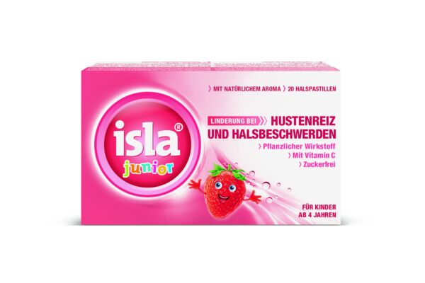 Isla Junior Pastilles à la fraise 20 pièces