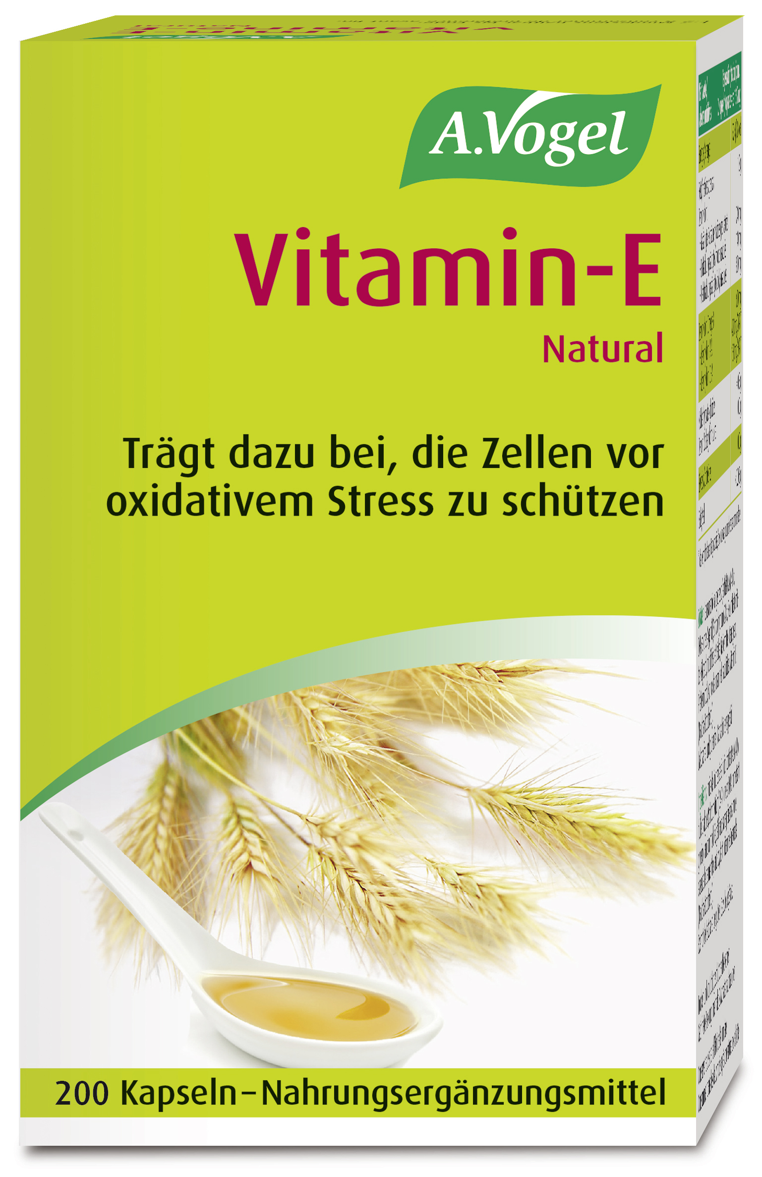 A.Vogel Gélule de vitamine E 200 pièces A.Vogel Gélule de vitamine E 200 pièces