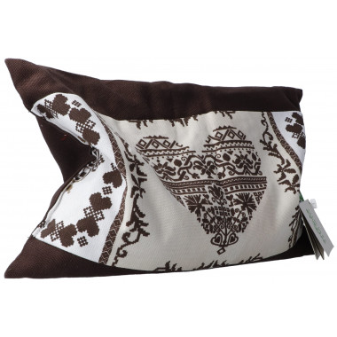 Himmelgrün Coussin aux noyeaux de cerise 30x22cm Forêt d'hiver