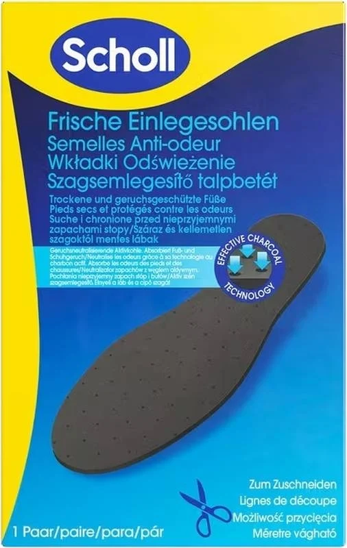 Semelles intérieures Scholl Odour Buster Falt-For 1 paire