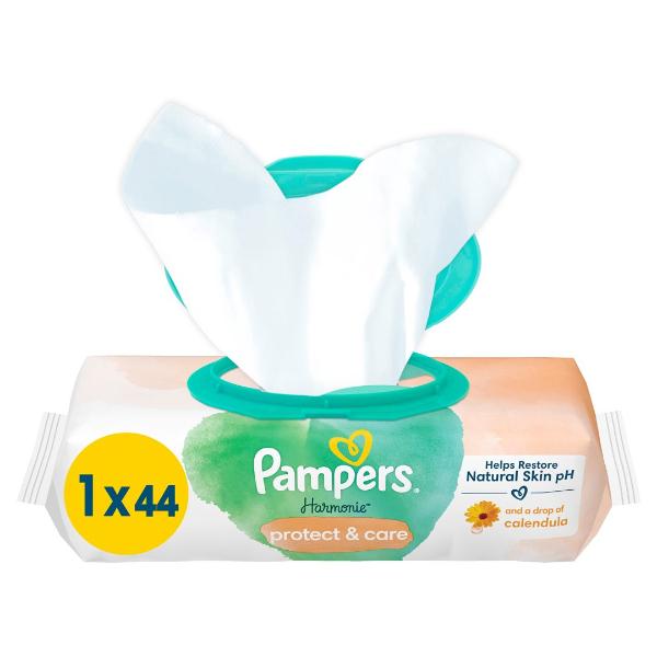 Pampers Lingettes humides Harmonie Calendula 44 pièces
