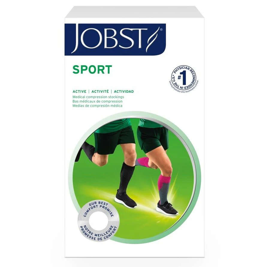 Chaussettes de sport JOBST® 15–20 mmHg L rouge/bleu, 1 paire