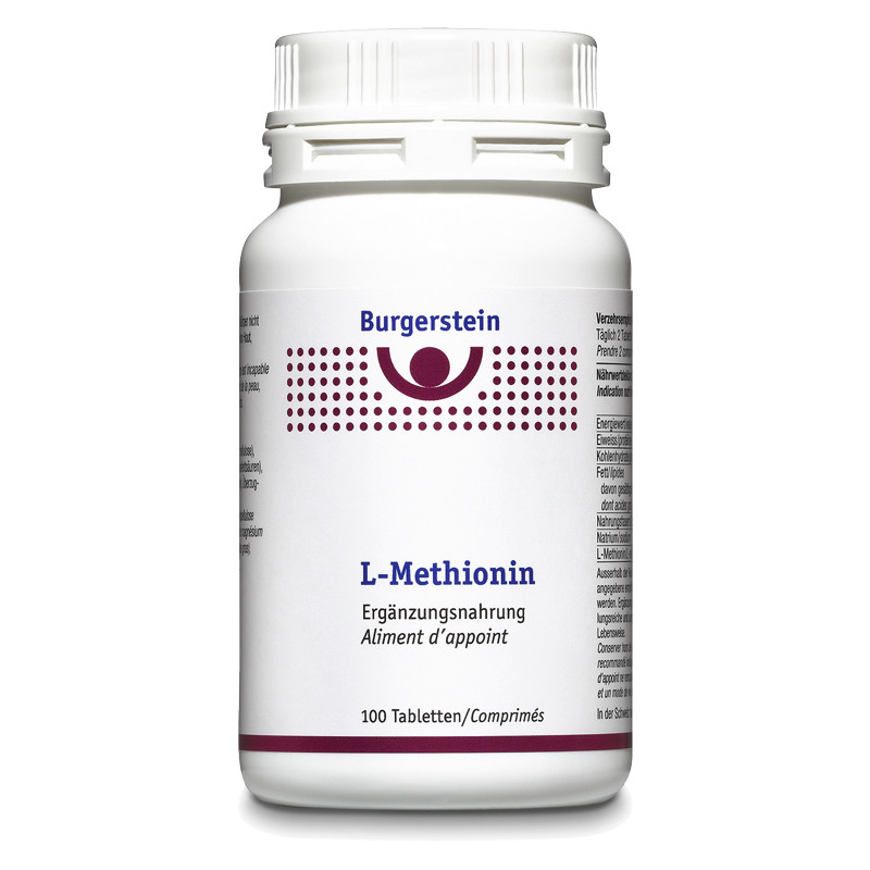 BURGERSTEIN L-Méthionine comprimés 100 pièces BURGERSTEIN L-Méthionine comprimés 100 pièces