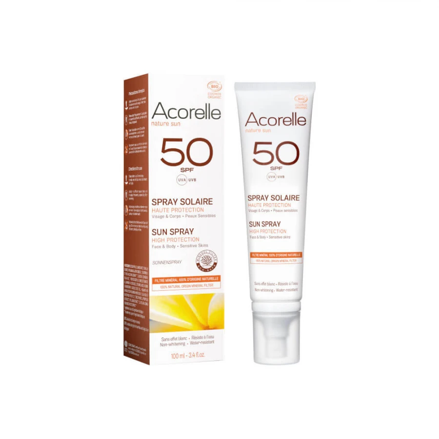 Acorelle Spray solaire SPF50 100ml Acorelle Spray solaire SPF50 100ml