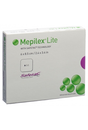 Bande absorbante Mepilex Lite 6x8.5cm silicone 5 pièces