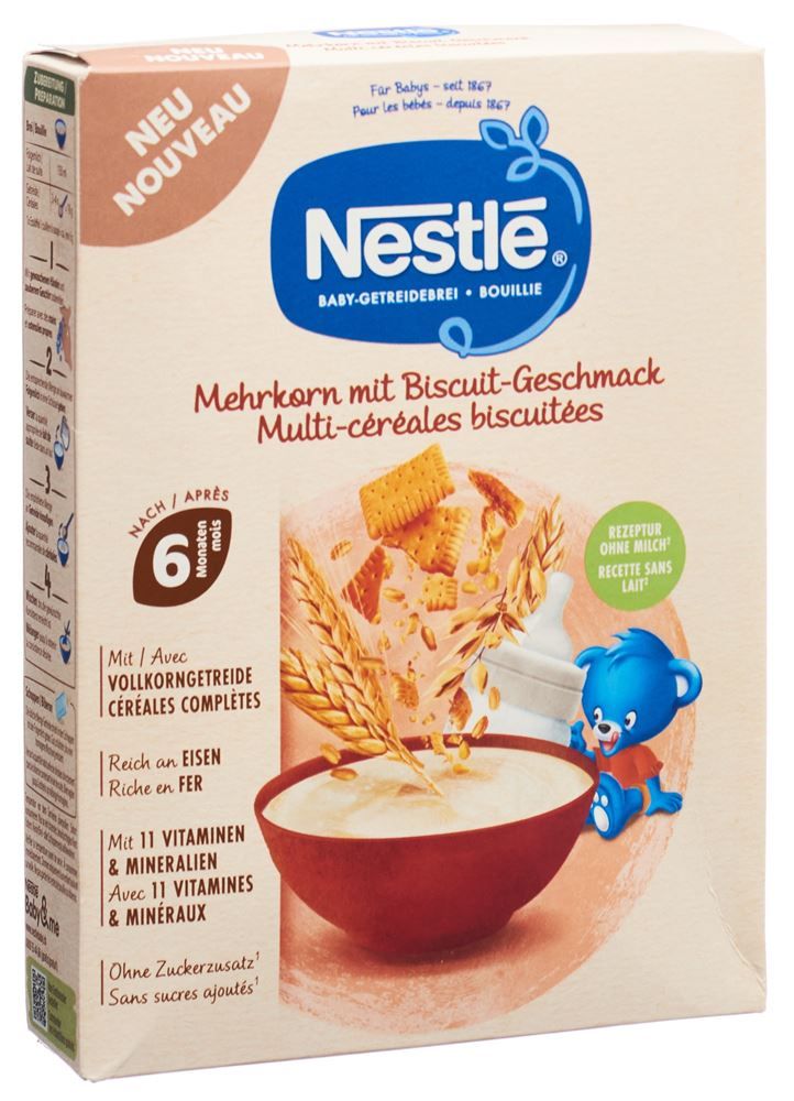 Nestlé Baby bouillie de céréales multigrains m Biscuit 180g