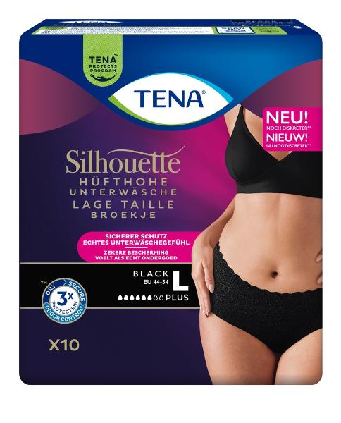 TENA Silhouette Normal L noir 9 pièces