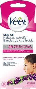VEET Bandes de cire froide visage 20 pièces