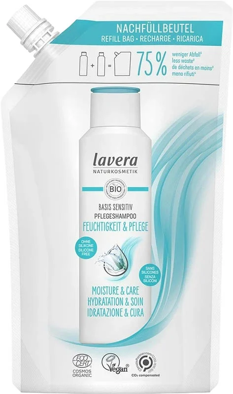 LAVERA Shampooing Basis Sensitive, sachet de recharge 500 ml