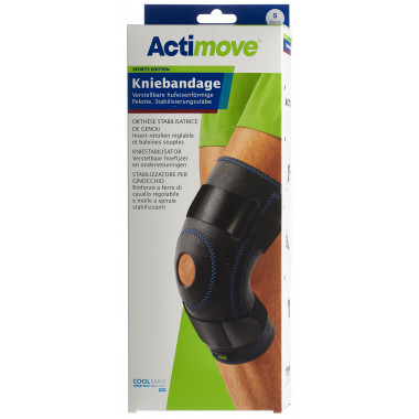 Actimove Sport genouillère S pelote barres de stabilisation Actimove Sport genouillère S pelote barres de stabilisation
