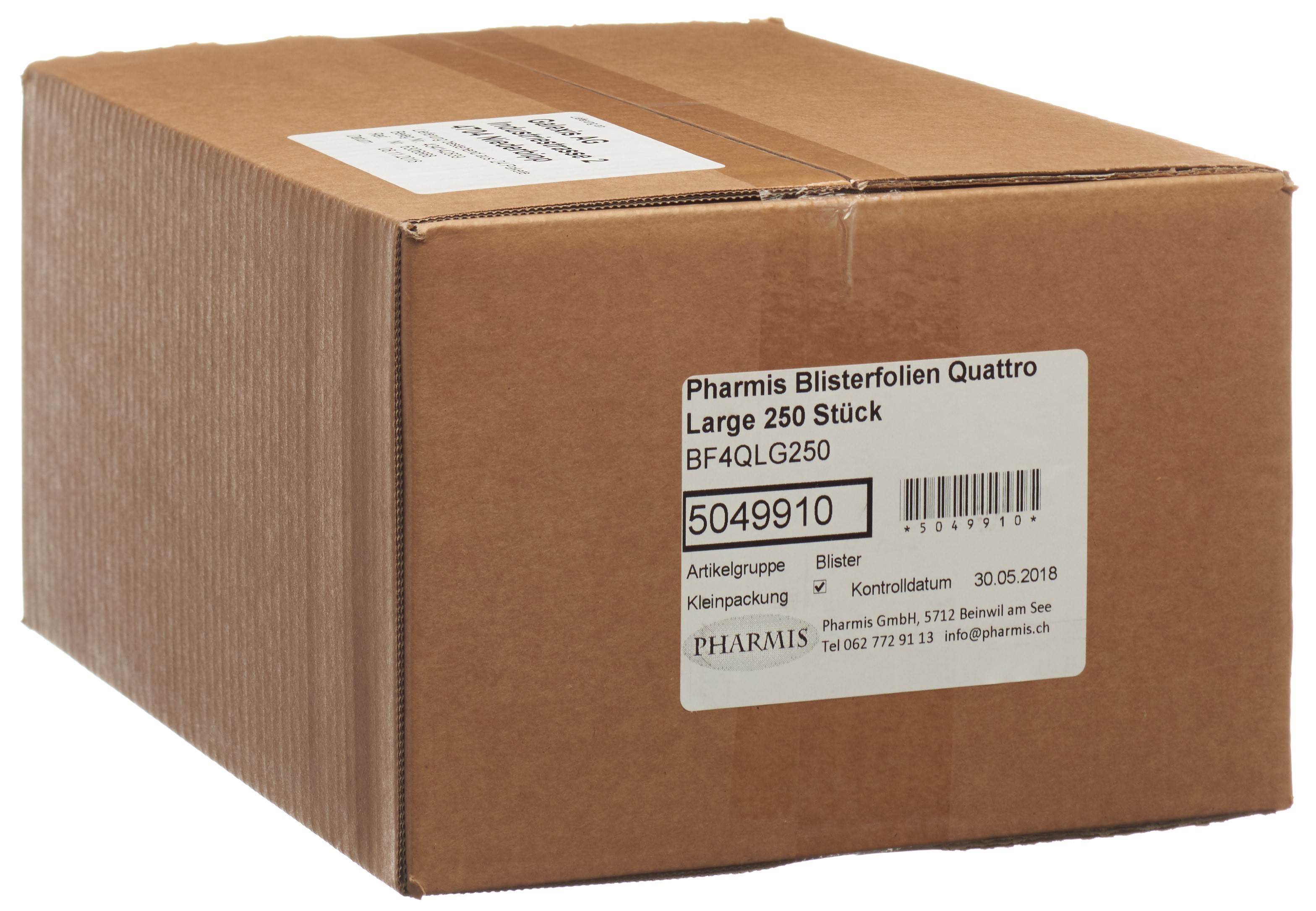 Feuilles de blister Pharmis Quattro Large 250 pièces