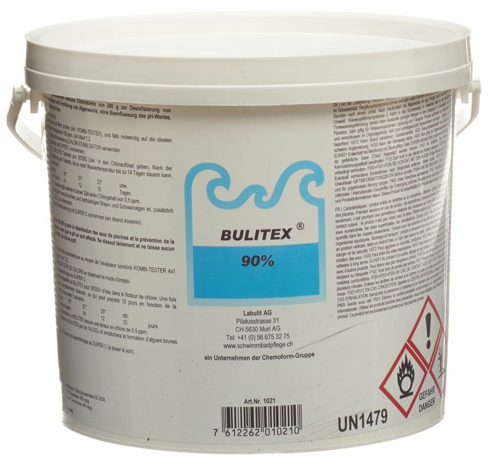 BULITEX galets de chlore 3kg BULITEX galets de chlore 3kg