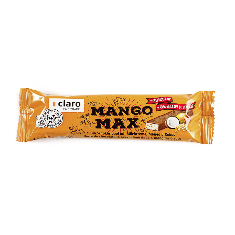 CLARO Mango Max Barre mangue-coco bio 33g