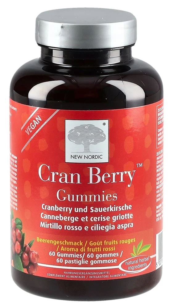 NEW NORDIC Cran Berry Gommes Ds 60 pièces