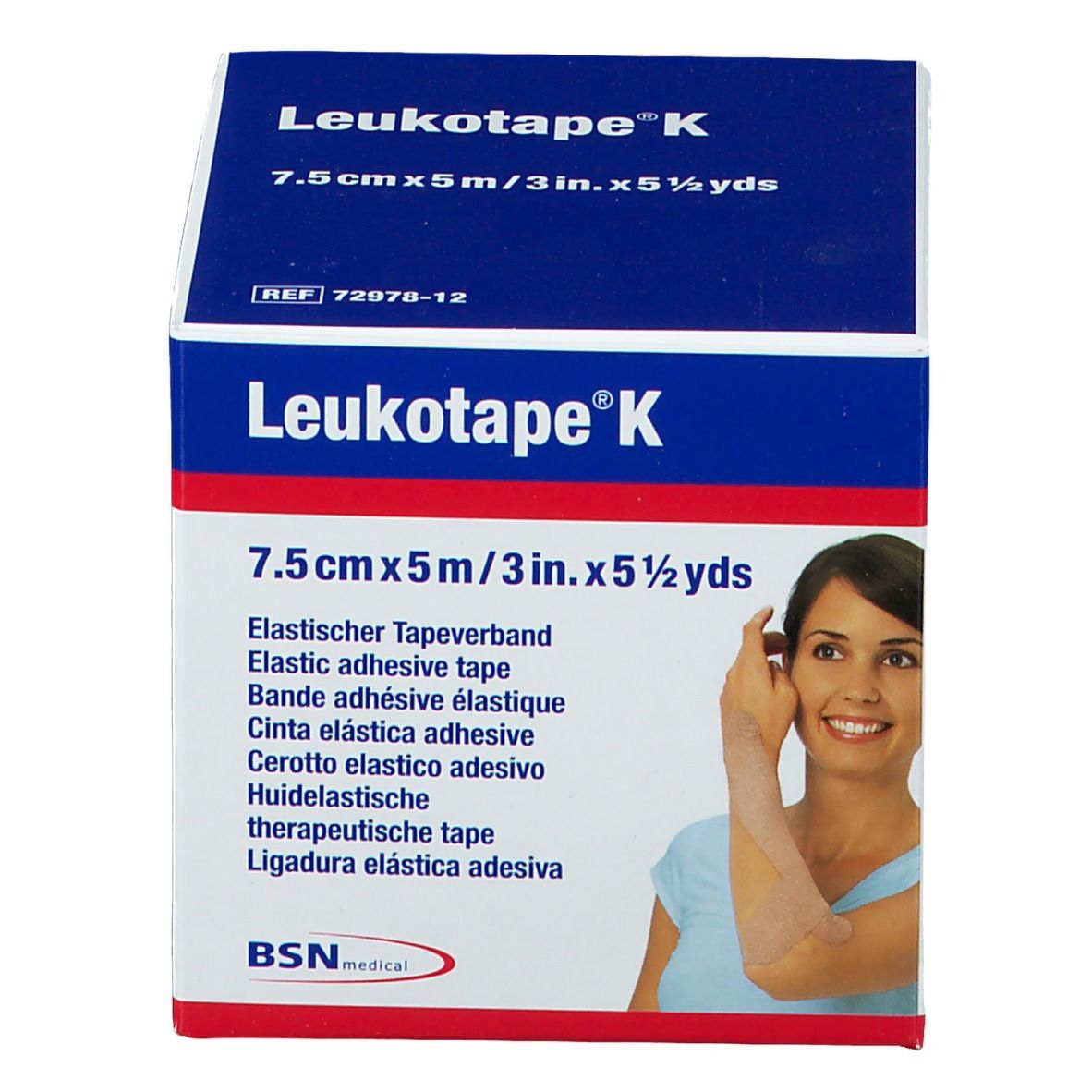 Leukotape® K Kinesiologisches Tape 5mx7.5cm rouge Leukotape® K Kinesiologisches Tape 5mx7.5cm rouge