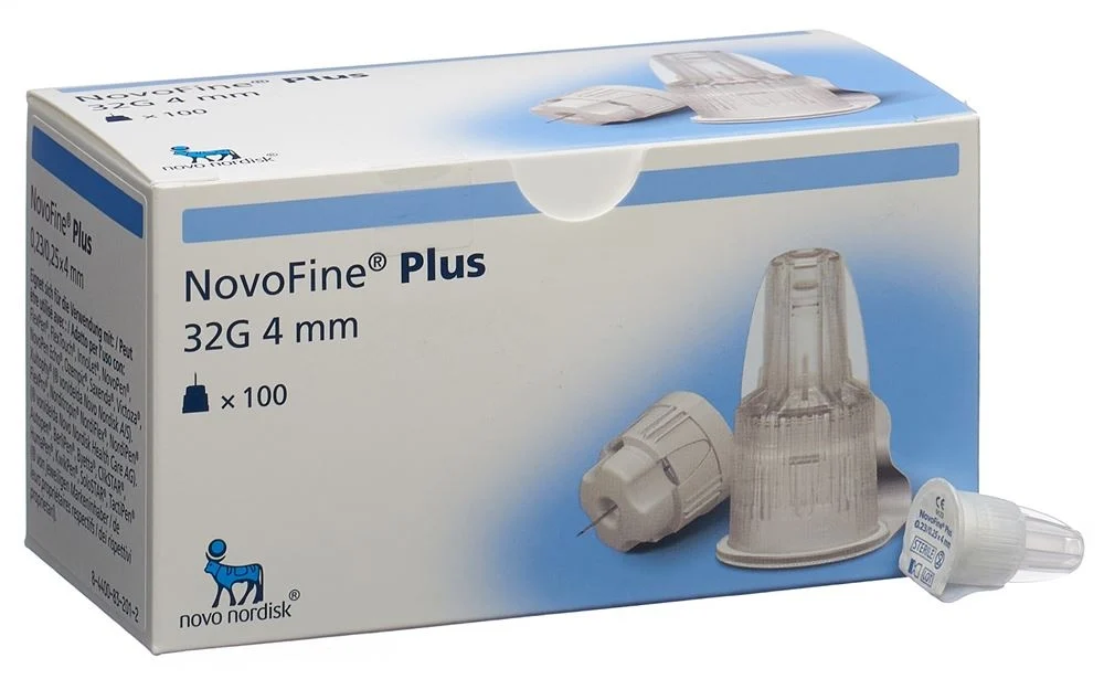 Aiguilles à injection NOVOFINE Plus 4mm 32G 100 pces