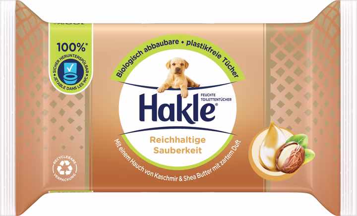 Hakle humide propreté riche beurre de karité recharge 12 x 38 pièces