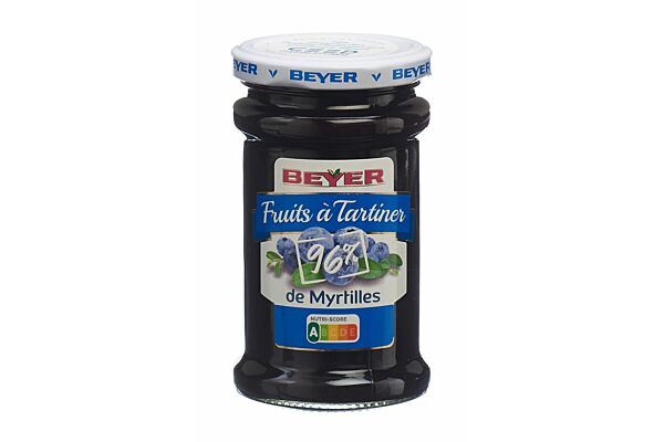 BEYER Pâte à tartiner aux myrtilles pot 240g
