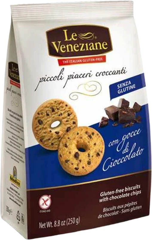 LE VENEZIANE Cookies morceaux de chocolat sans gluten 250g