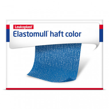 Elastomull haft color hospital 20mx6cm étiré bleu